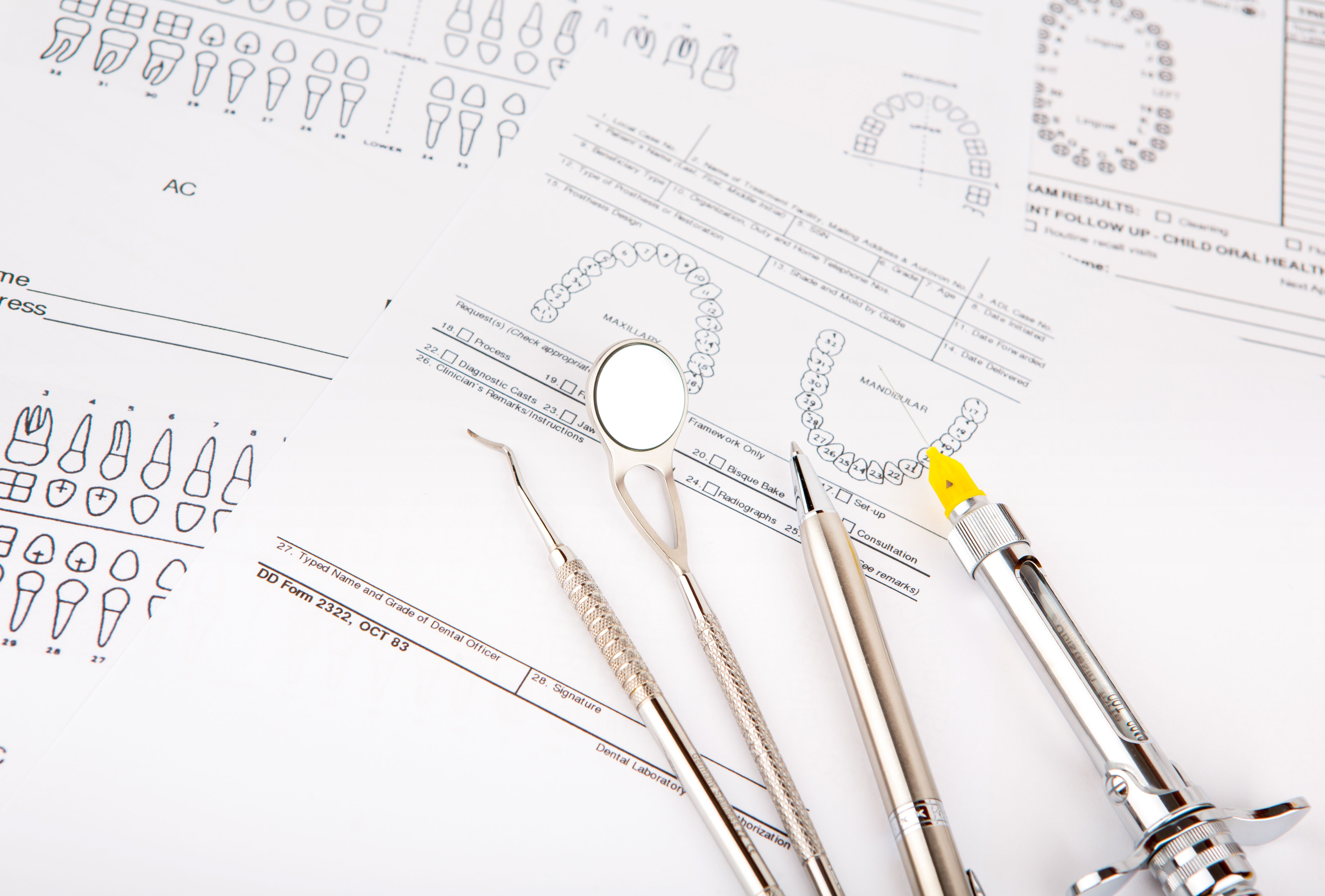 dental-tools-equipment-dental-chart